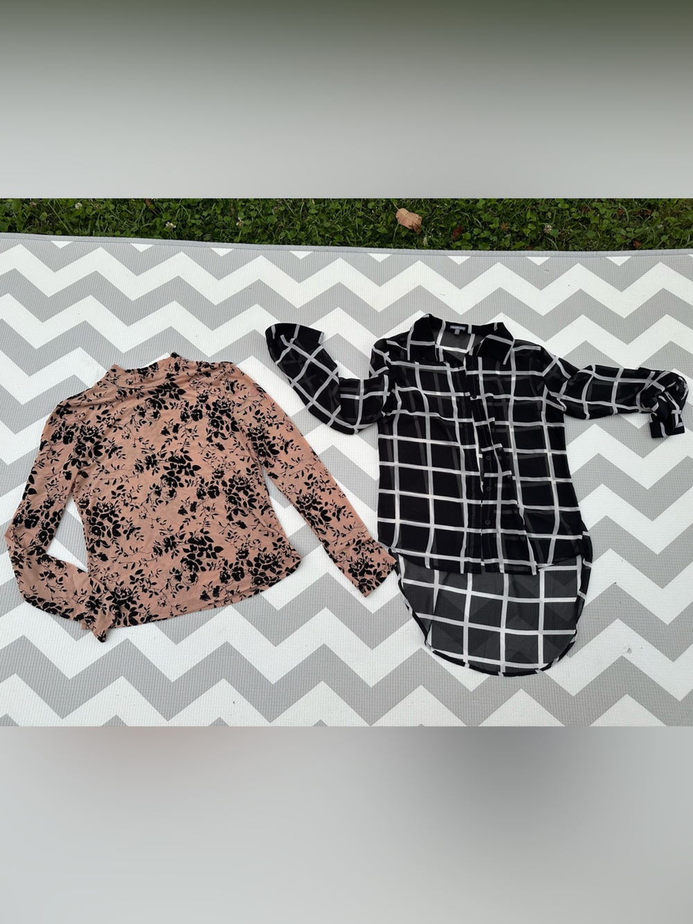 Sheer blouse lot of 2